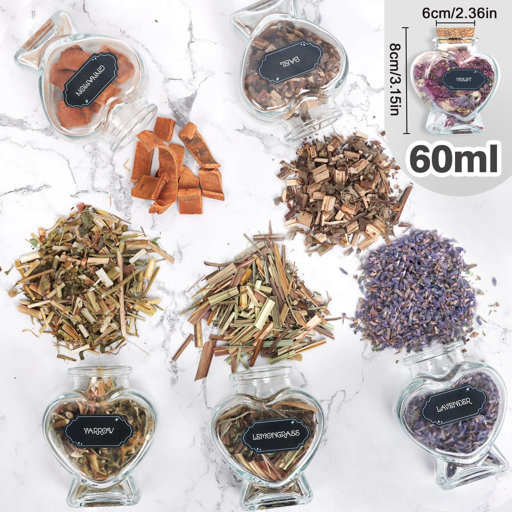 40 Pack Witchcraft Supplies Herbs Kit - Dried Herbs and Flowers for Witch Beginners - Herb Set for Wicca, Altar Supplies, Pagan and Wiccan Rituals, Magic Spell, Candle and Soap Making - Velora