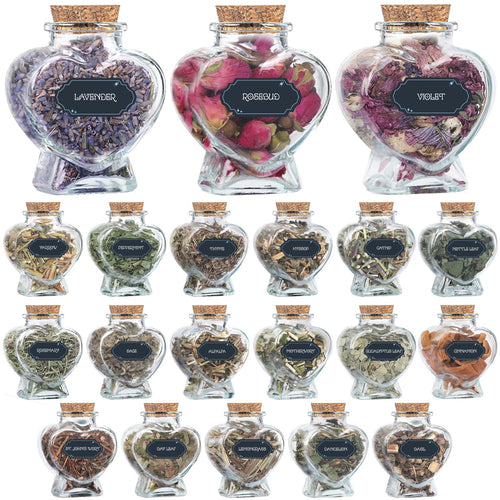 40 Pack Witchcraft Supplies Herbs Kit - Dried Herbs and Flowers for Witch Beginners - Herb Set for Wicca, Altar Supplies, Pagan and Wiccan Rituals, Magic Spell, Candle and Soap Making - Velora