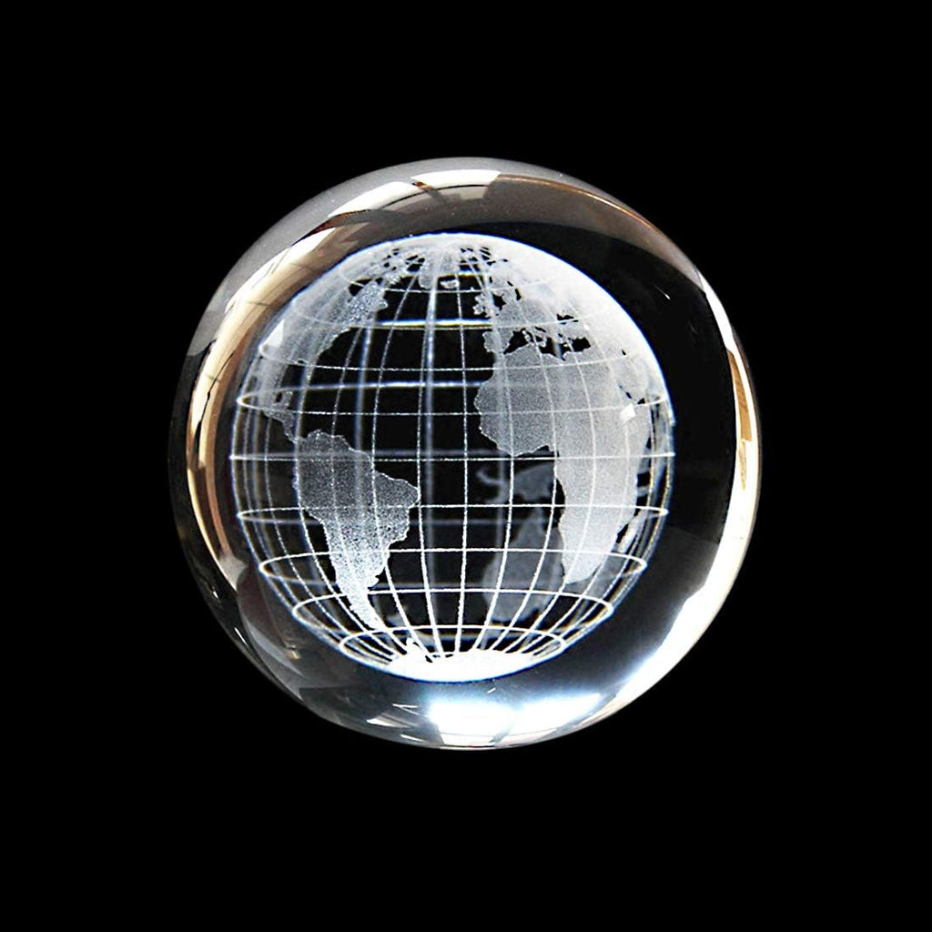 H&D HYALINE & DORA 60mm Tree of Life Crystal Ball with Stand Decorative Paperweight 3D Laser Engraved Glass Plant Life Tree Sphere Novelty Home Decor