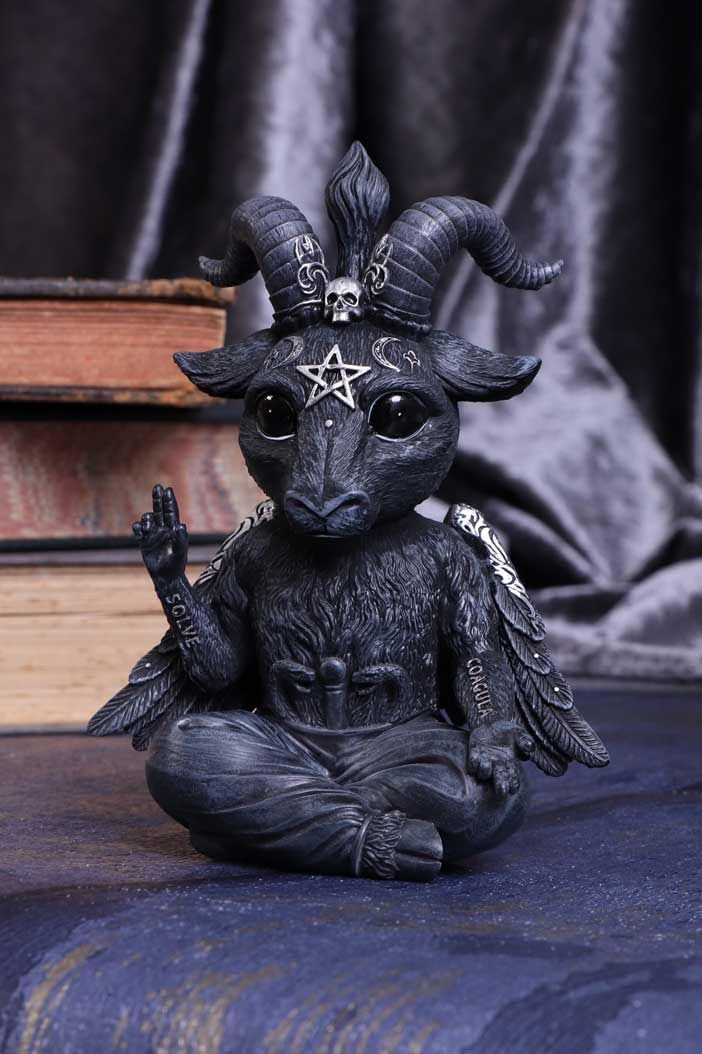 Nemesis Now Figurine Decor, Detailed Hand-Painted Polyresin, Black - Purrah Witches Hat Gothic Satanic Cat