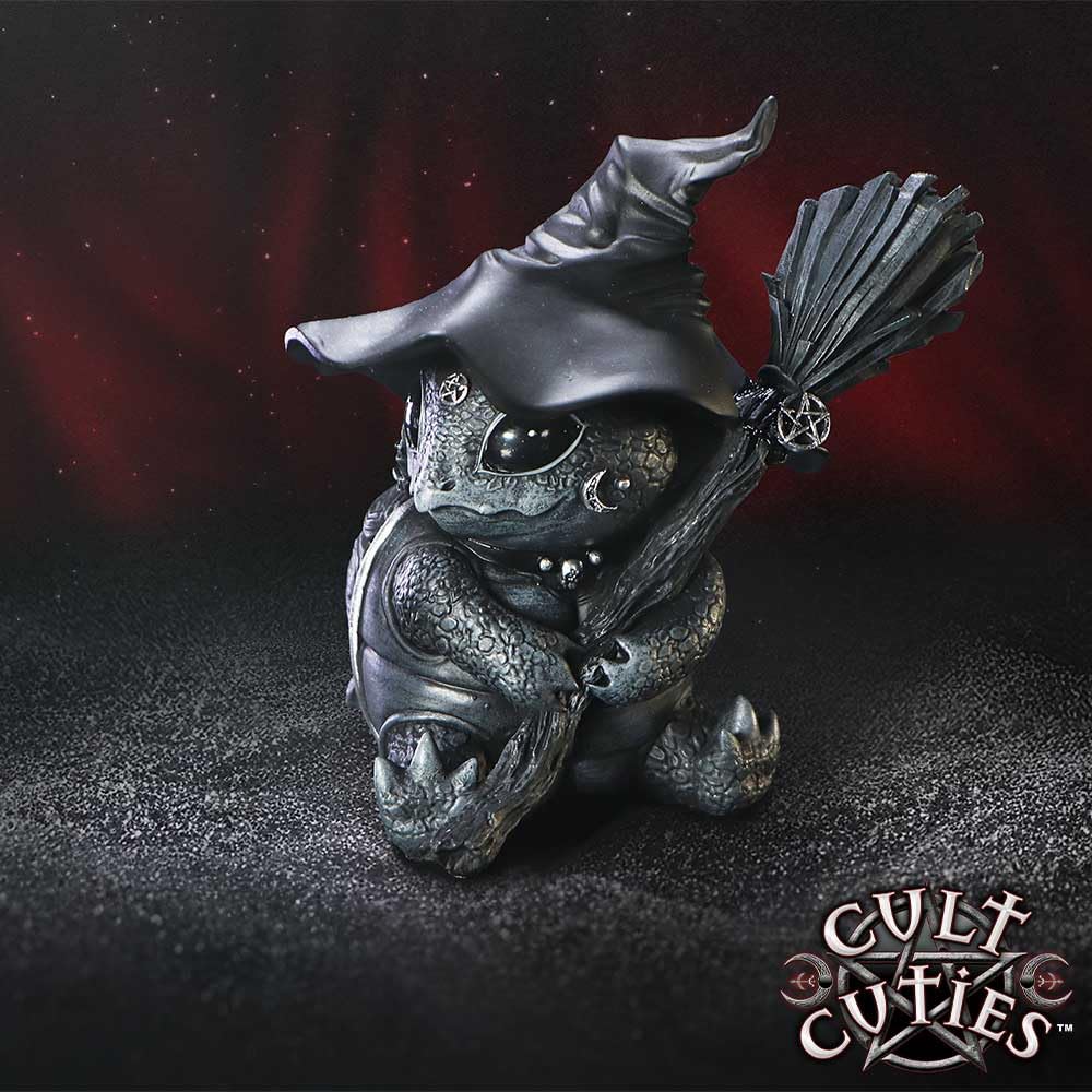 Nemesis Now Figurine Decor, Detailed Hand-Painted Polyresin, Black - Purrah Witches Hat Gothic Satanic Cat