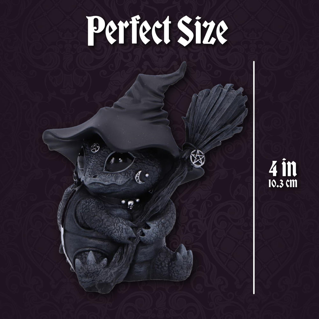 Nemesis Now Figurine Decor, Detailed Hand-Painted Polyresin, Black - Purrah Witches Hat Gothic Satanic Cat