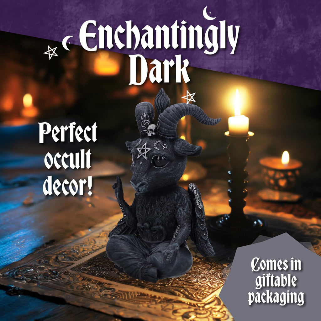 Nemesis Now Figurine Decor, Detailed Hand-Painted Polyresin, Black - Purrah Witches Hat Gothic Satanic Cat