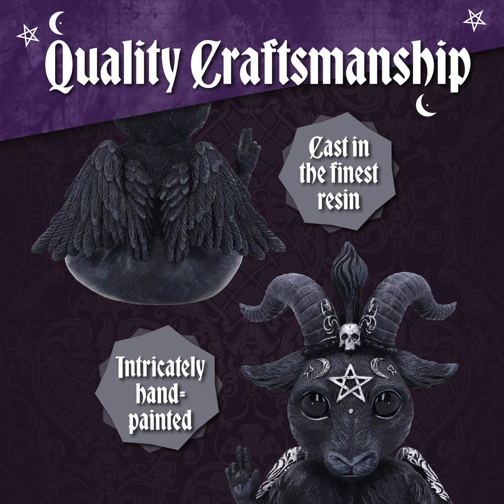Nemesis Now Figurine Decor, Detailed Hand-Painted Polyresin, Black - Purrah Witches Hat Gothic Satanic Cat