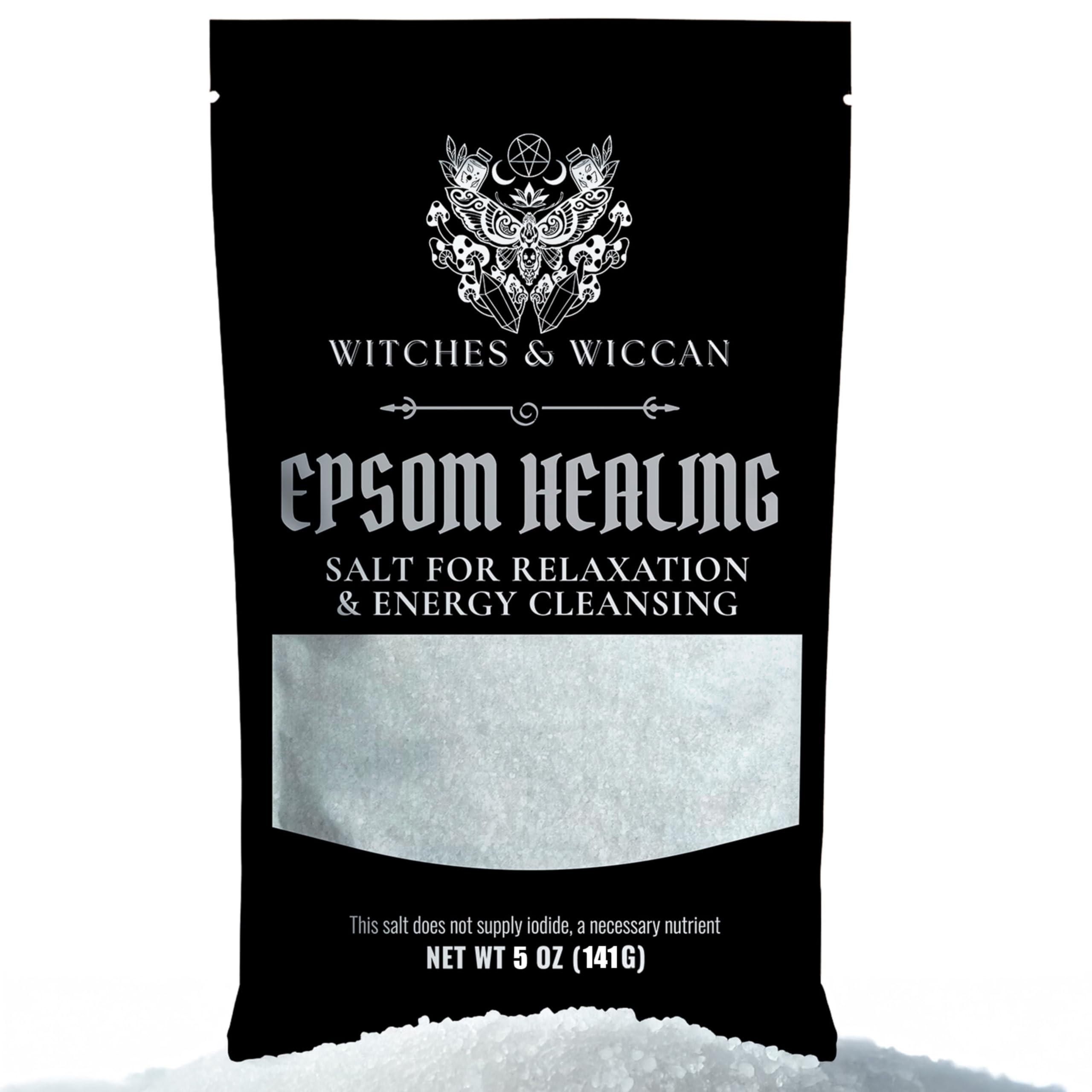 Ritual Salt Starter Collection Pack for Ceremony and Spell – Handcrafted Negative Energy Protection Crystals for Witchcraft Supplies – Witches & Wiccan