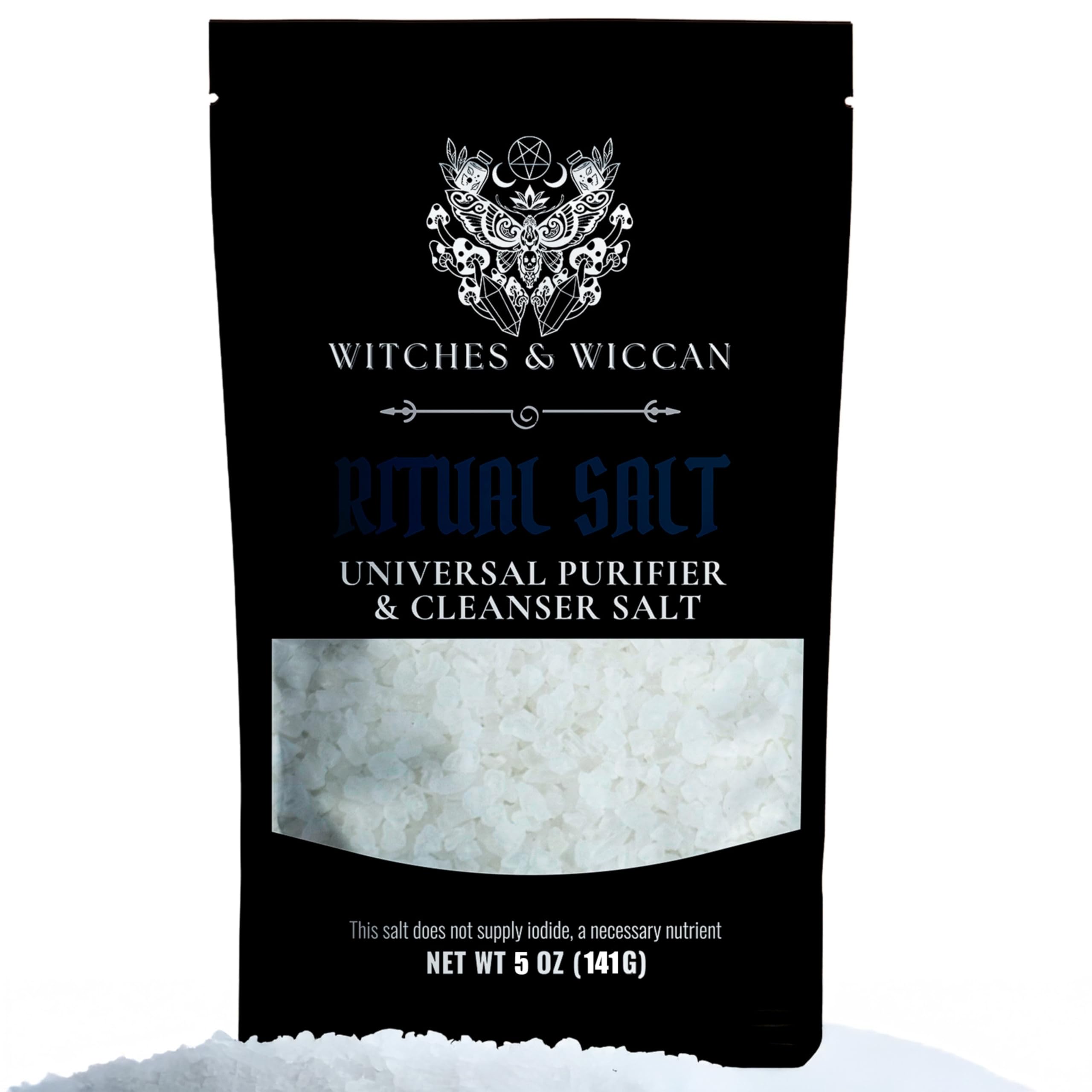 Ritual Salt Starter Collection Pack for Ceremony and Spell – Handcrafted Negative Energy Protection Crystals for Witchcraft Supplies – Witches & Wiccan