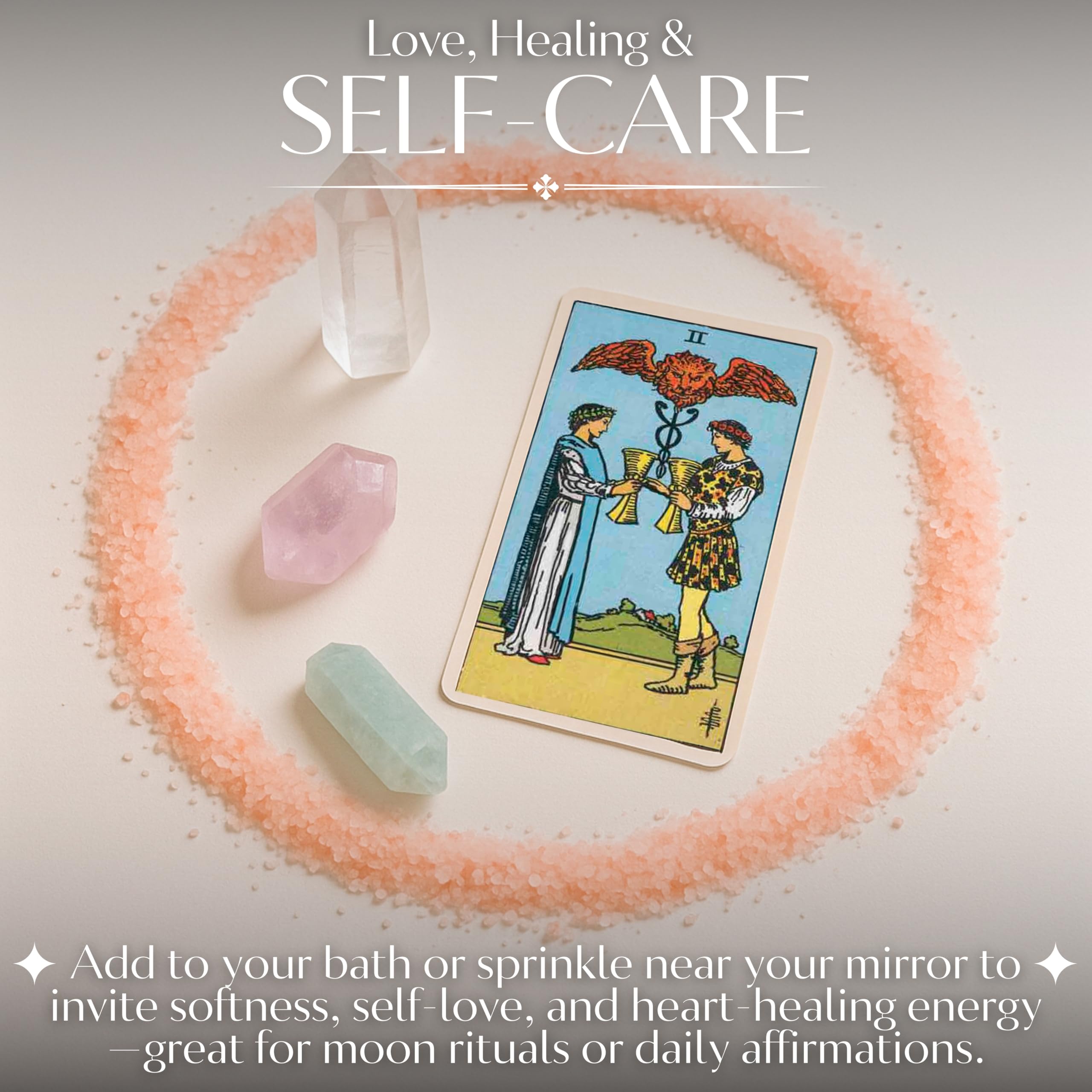 Ritual Salt Starter Collection Pack for Ceremony and Spell – Handcrafted Negative Energy Protection Crystals for Witchcraft Supplies – Witches & Wiccan