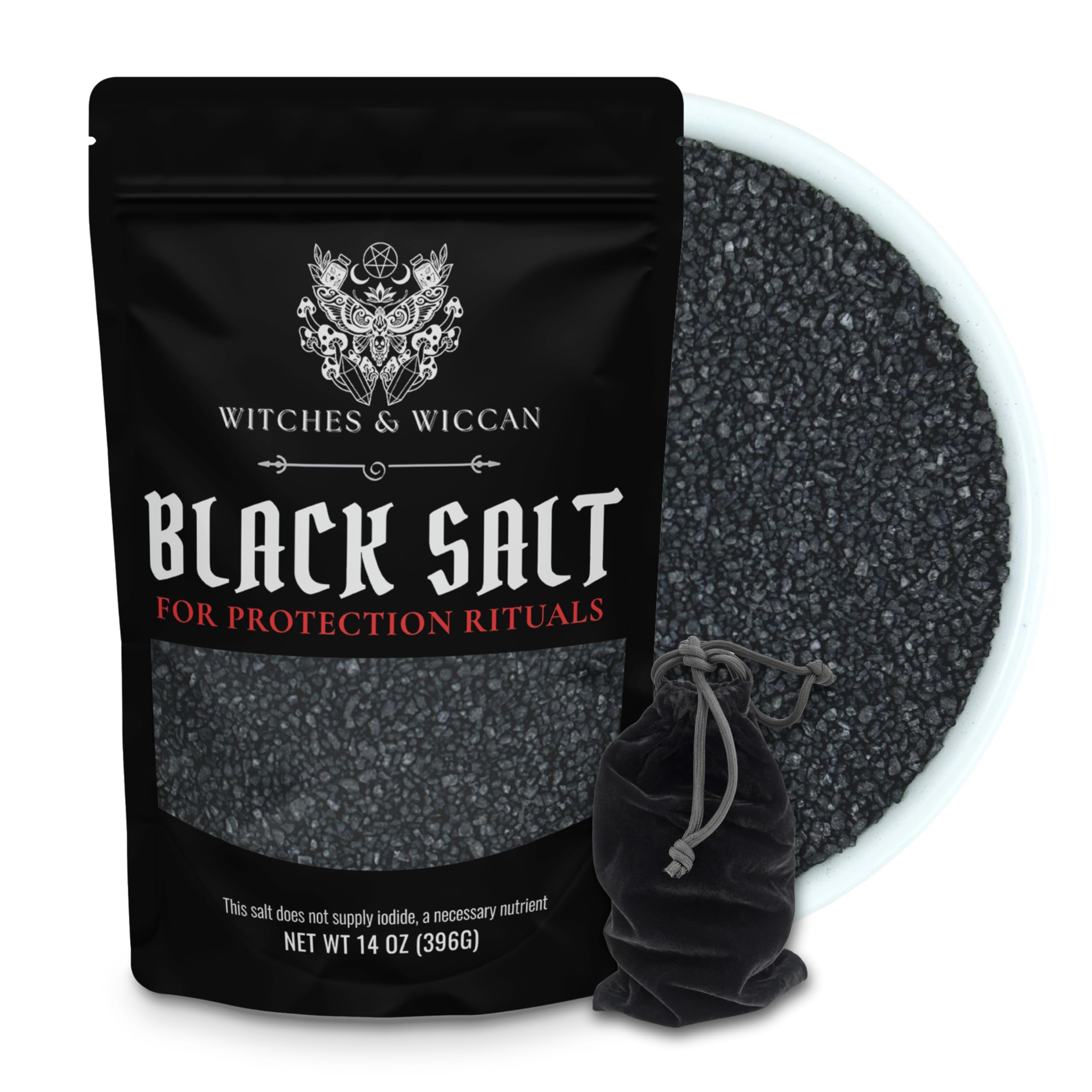 Ritual Salt Starter Collection Pack for Ceremony and Spell – Handcrafted Negative Energy Protection Crystals for Witchcraft Supplies – Witches & Wiccan