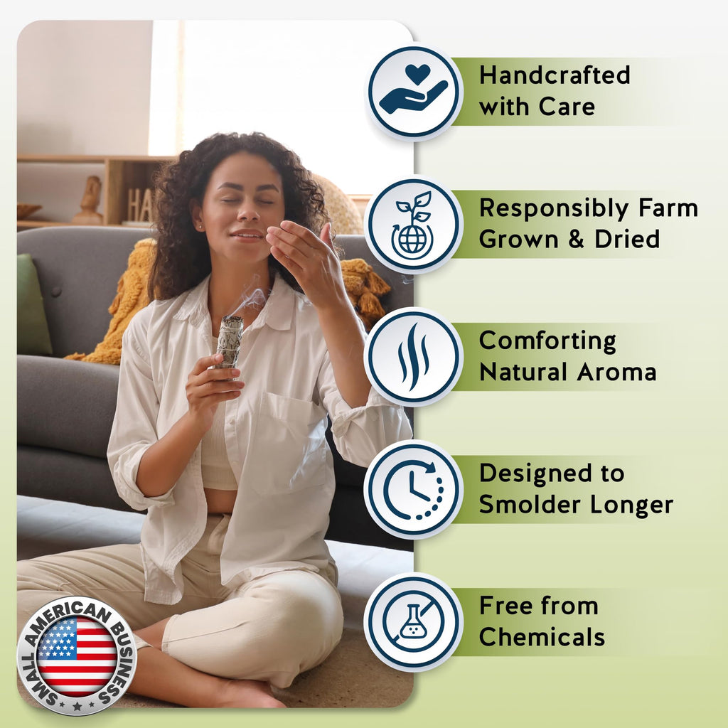 Alternative Imagination White Sage Smudge Stick Set – 3-Pack of 4-Inch Bundles for Home Cleansing, Meditation Rituals, Energy Clearing, Witchcraft Tools, Spiritual Gifts, Yoga, Altar, and Smudging