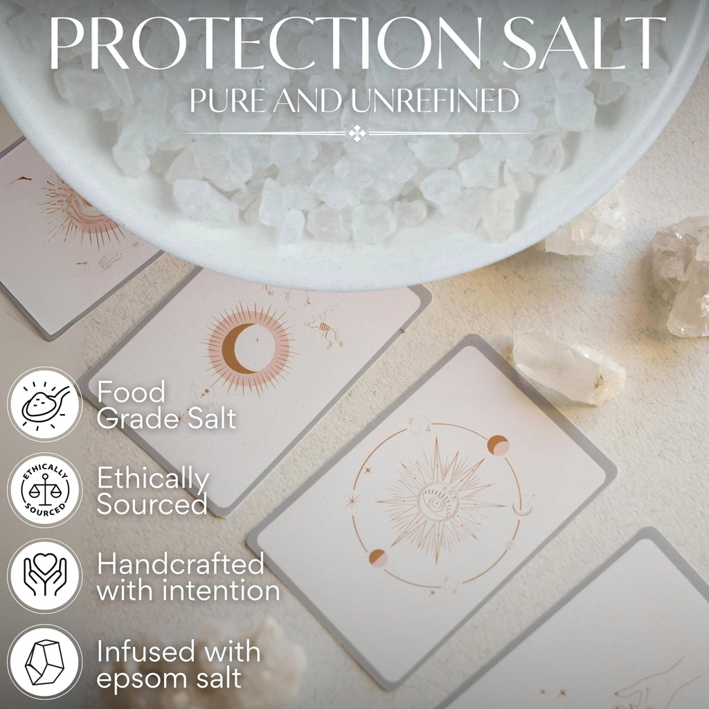 Ritual Salt Starter Collection Pack for Ceremony and Spell – Handcrafted Negative Energy Protection Crystals for Witchcraft Supplies – Witches & Wiccan