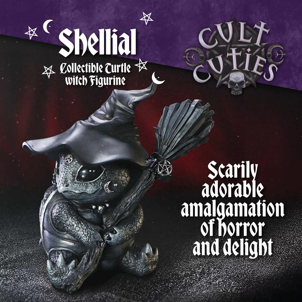 Nemesis Now Figurine Decor, Detailed Hand-Painted Polyresin, Black - Purrah Witches Hat Gothic Satanic Cat