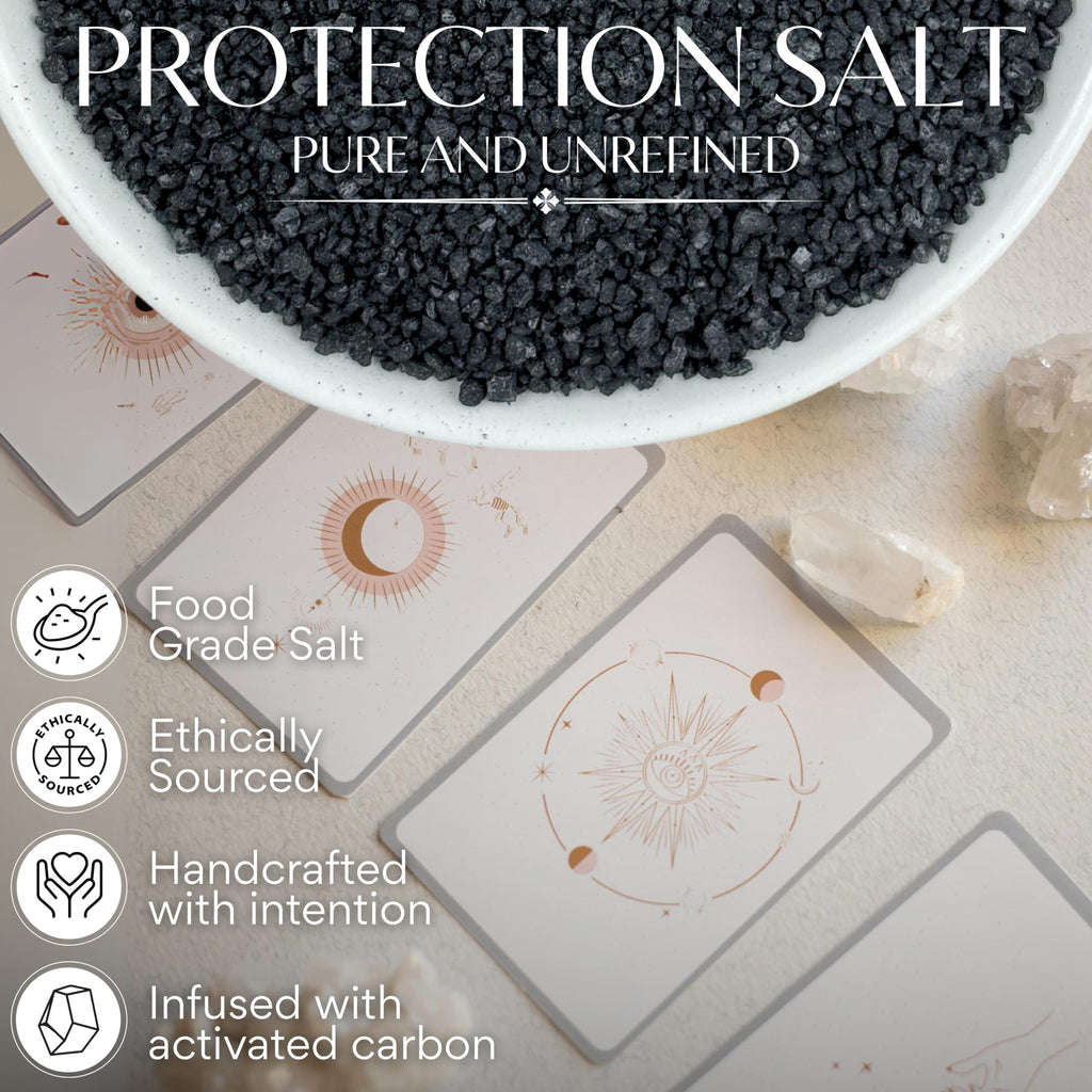Ritual Salt Starter Collection Pack for Ceremony and Spell – Handcrafted Negative Energy Protection Crystals for Witchcraft Supplies – Witches & Wiccan