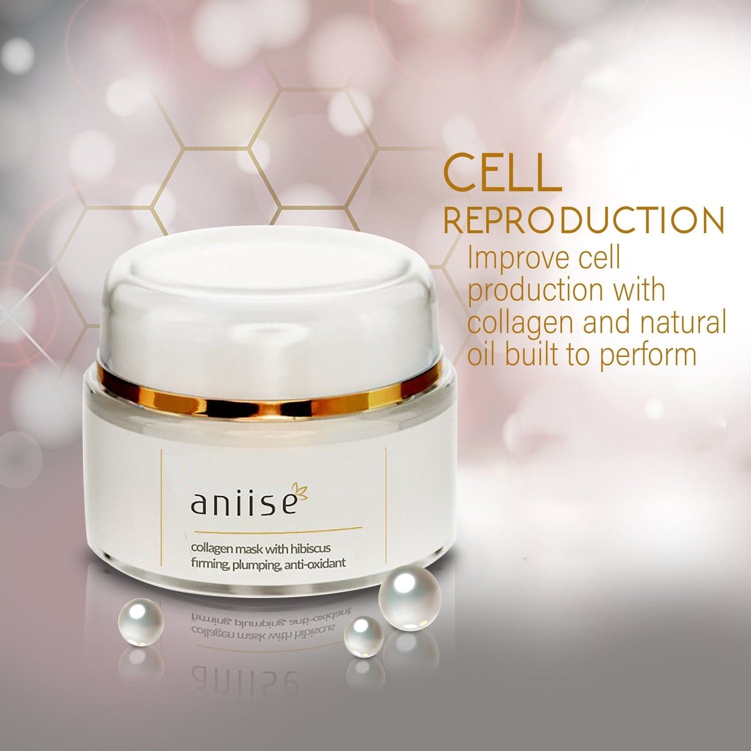 Collagen Facial Mask with Hibiscus - Velora