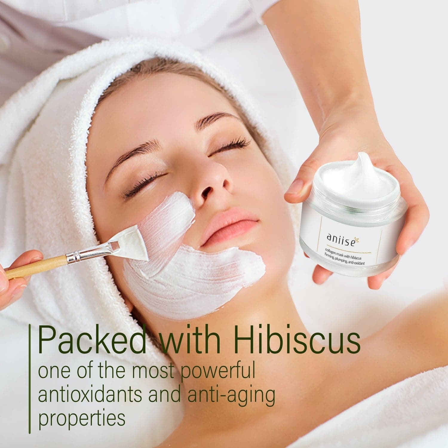 Collagen Facial Mask with Hibiscus - Velora