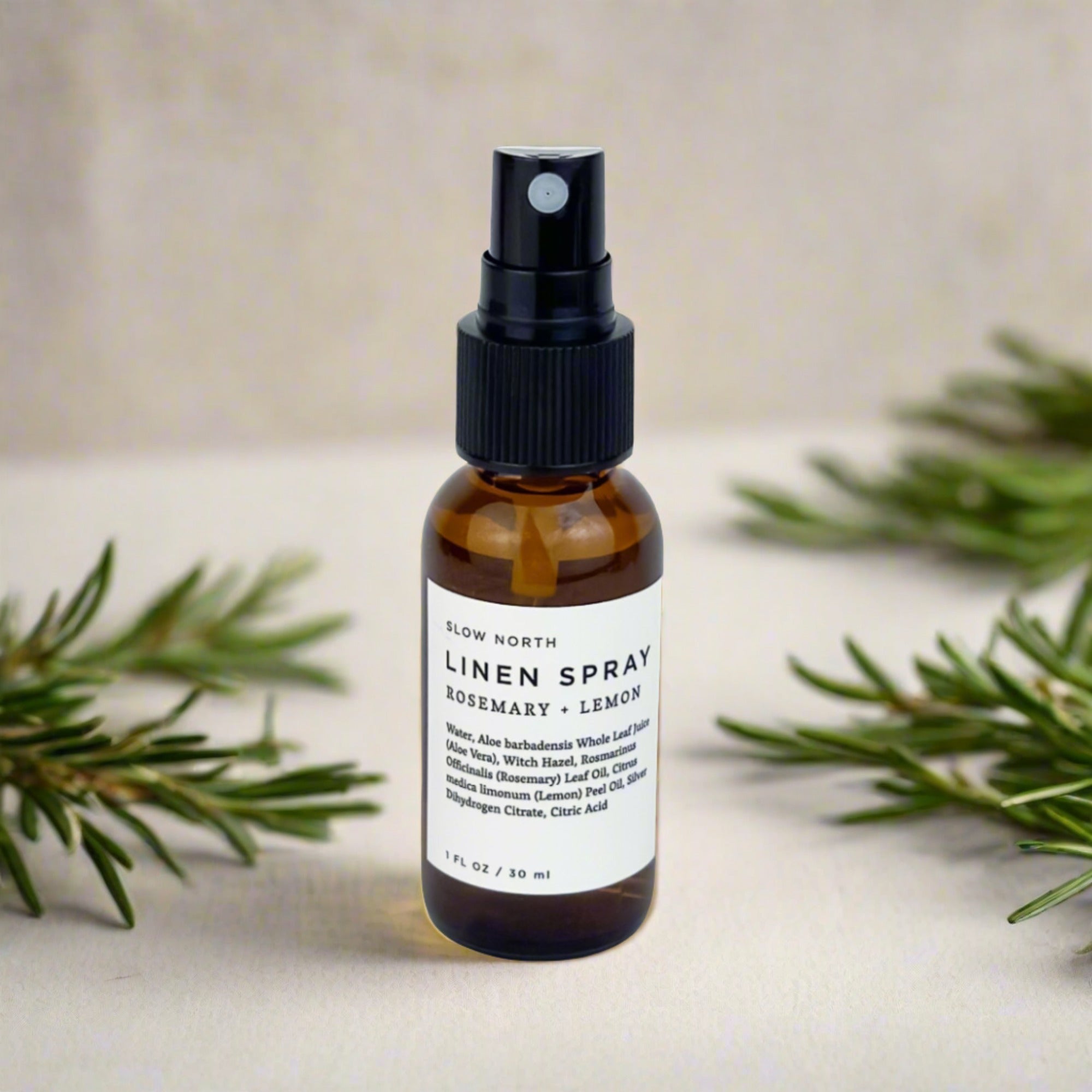 Mini Linen Spray - Rosemary + Lemon - Velora