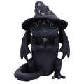 Nemesis Now Figurine Decor, Detailed Hand - Painted Polyresin, Black - Purrah Witches Hat Gothic Satanic Cat - Velora