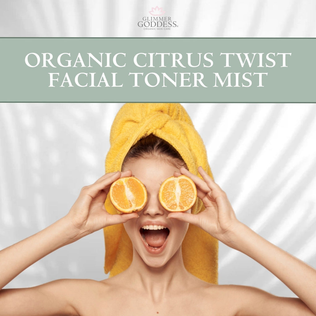 Organic Rose Water Facial Toner – Citrus Twist Toner with Witch Hazel & Aloe for Pore Tightening - Velora