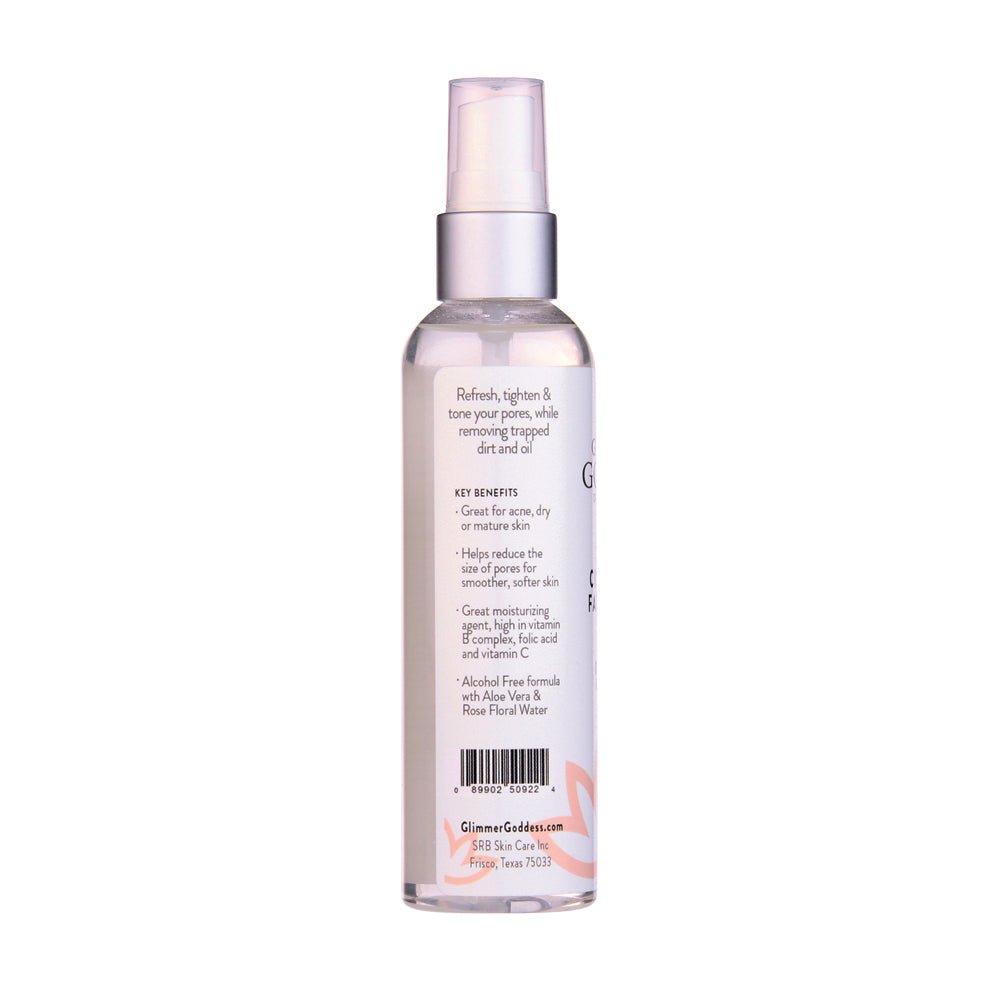 Organic Rose Water Facial Toner – Citrus Twist Toner with Witch Hazel & Aloe for Pore Tightening - Velora