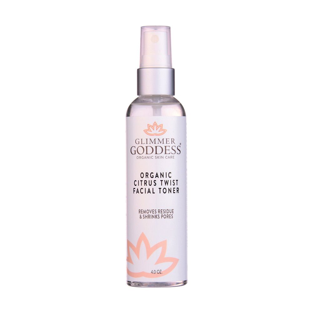 Organic Rose Water Facial Toner – Citrus Twist Toner with Witch Hazel & Aloe for Pore Tightening - Velora