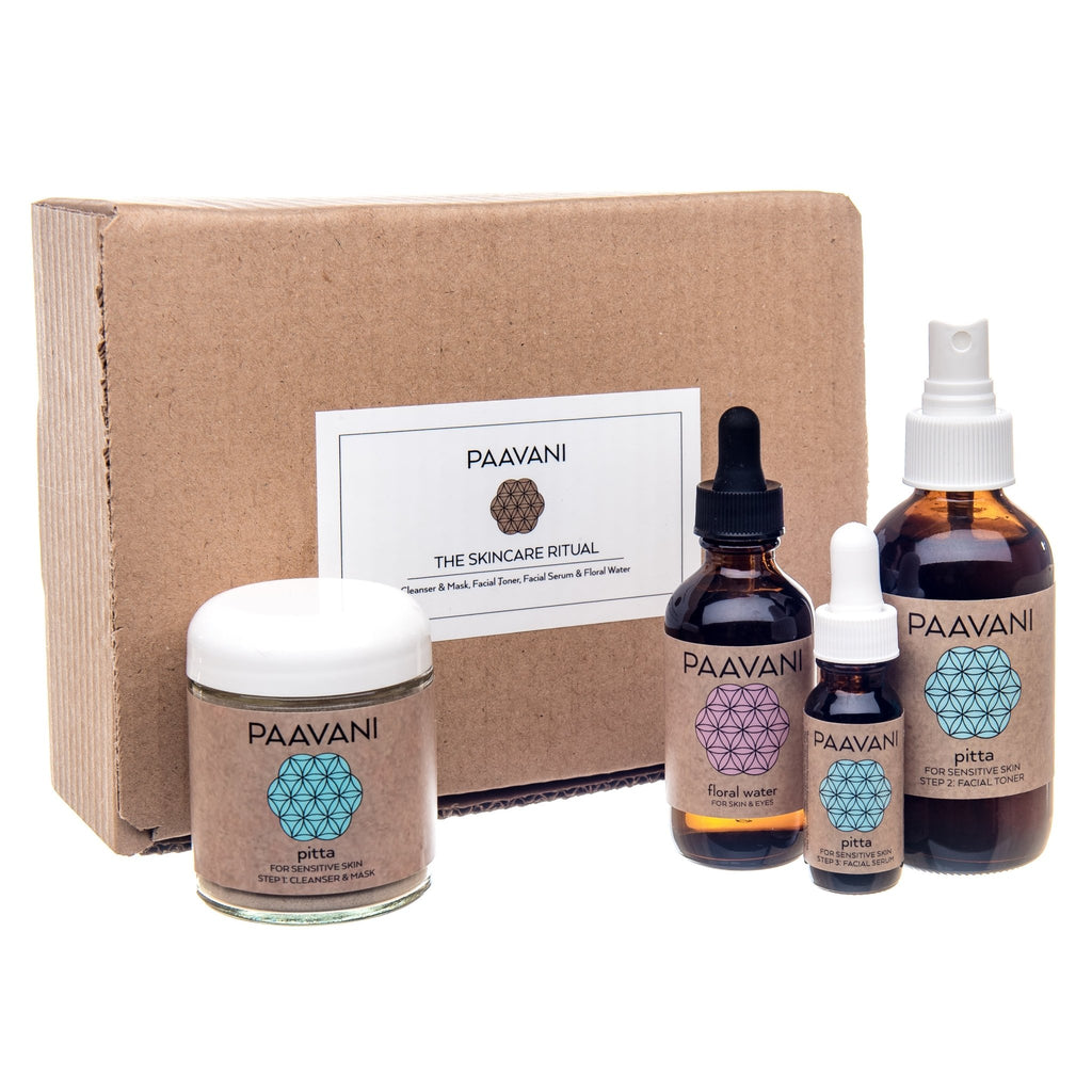Pitta Skincare Ritual | Ayurvedic Set for Sensitive & Reactive Skin - Velora
