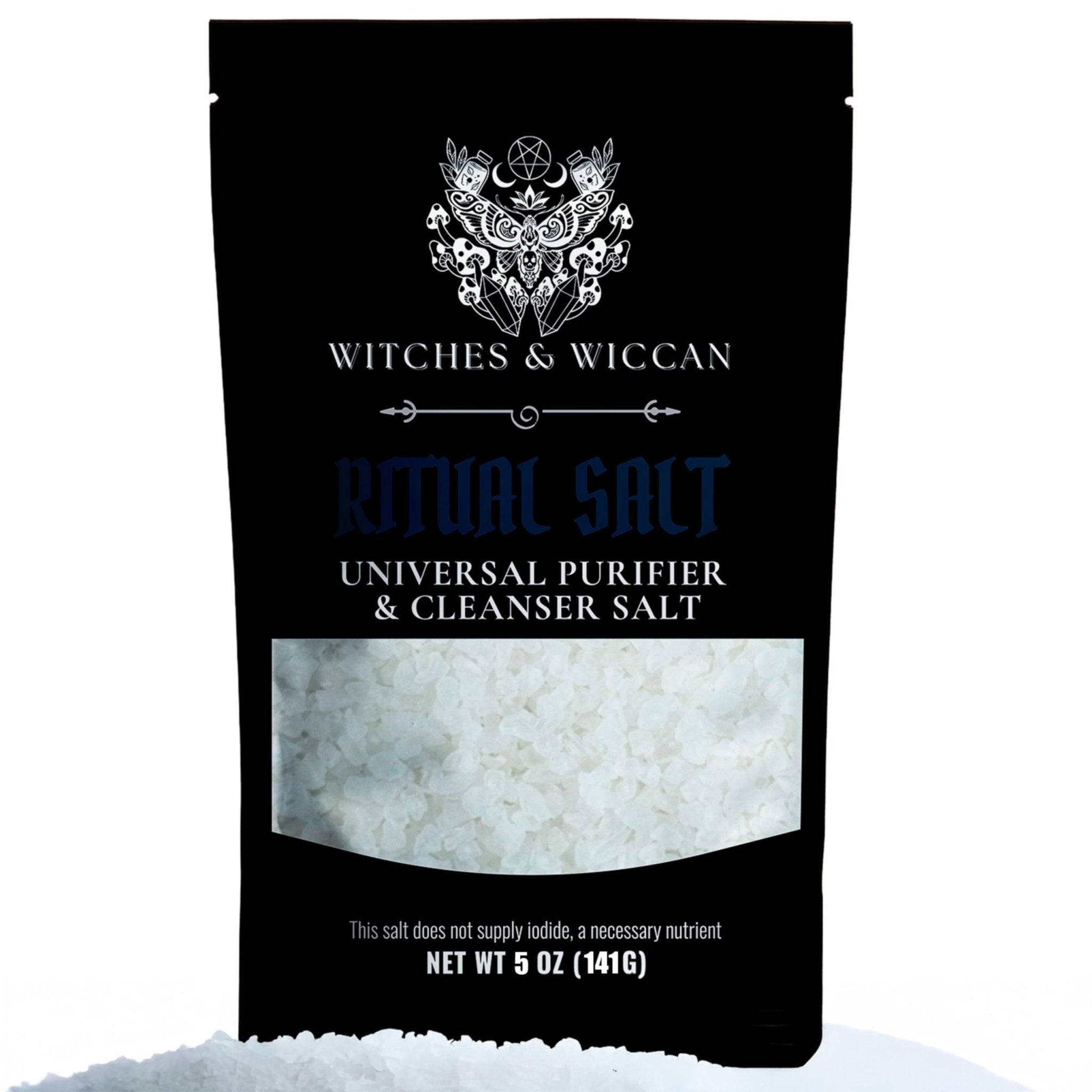 Ritual Salt Starter Collection Pack for Ceremony and Spell – Handcrafted Negative Energy Protection Crystals for Witchcraft Supplies – Witches & Wiccan - Velora