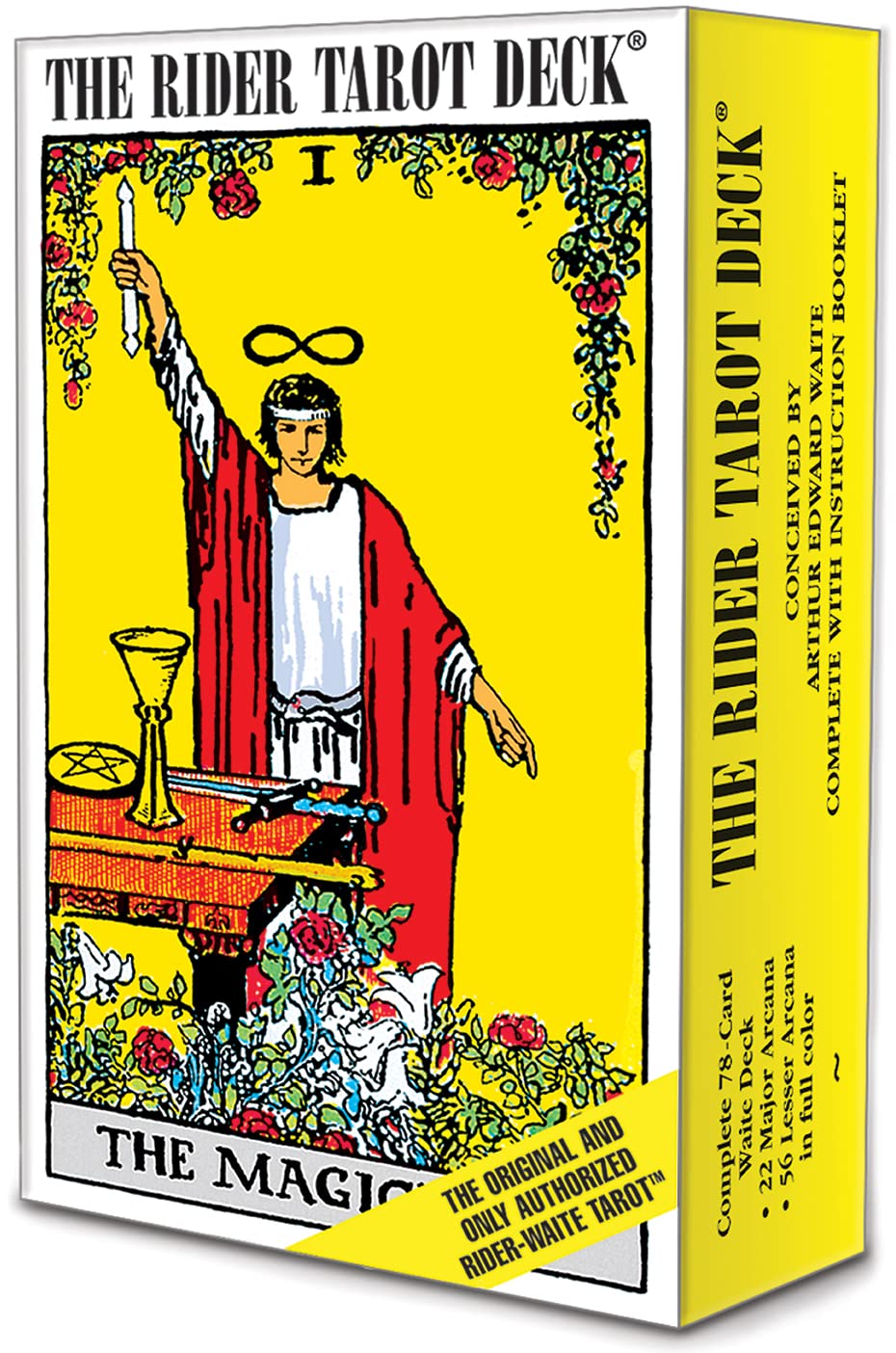 The Rider Tarot Deck®: The Authentic Rider - Waite® Tarot Deck with Instruction Booklet, Essential for Tarot Beginners & Expert Readers - Velora