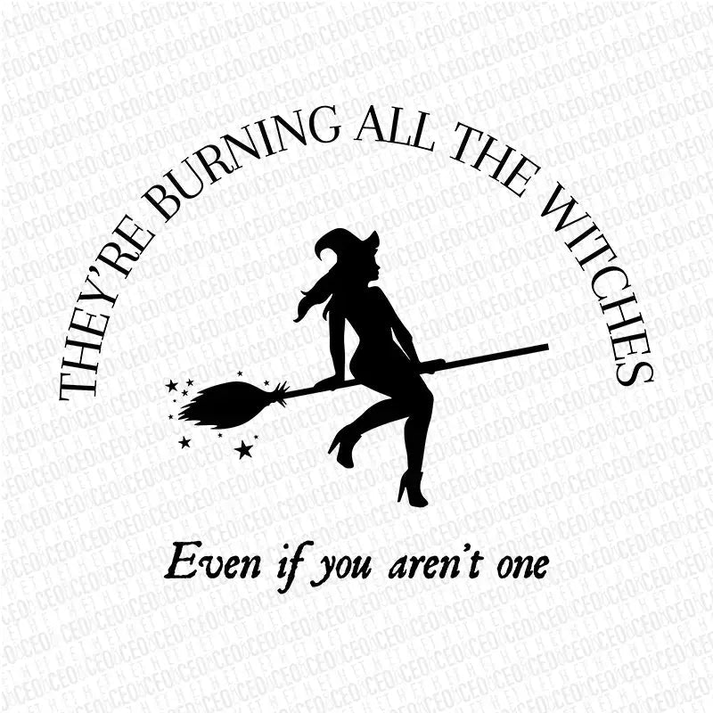 They’re Burning All The Witches I Did Something Bad – DTF Transfer - Velora