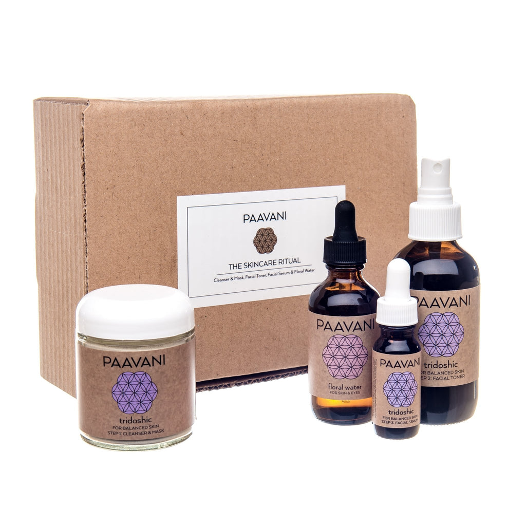 Tridoshic Skincare Ritual | Ayurvedic Set for Balanced & Combination Skin - Velora