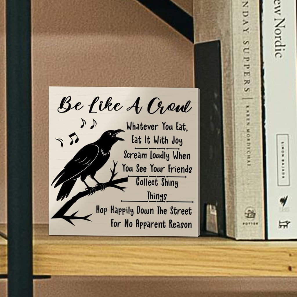 Witch Desk Decor Home Blessing Wooden Box Sign Witchy Sign for Gothic Home Kitchen Fireplace Wicca Magic Decor Witchcraft Lover Housewarming Gifts for New House - Velora